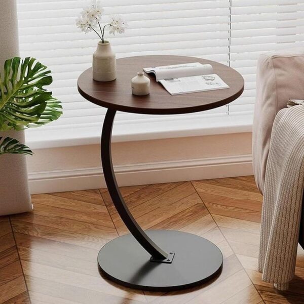 Round Side Table – Modern Design & Stable Base