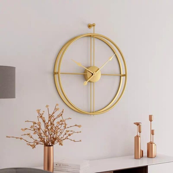 Modern Steel Wall Clock – Elegant Minimalist Design