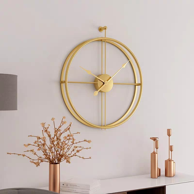 Modern Steel Wall Clock – Elegant Minimalist Design