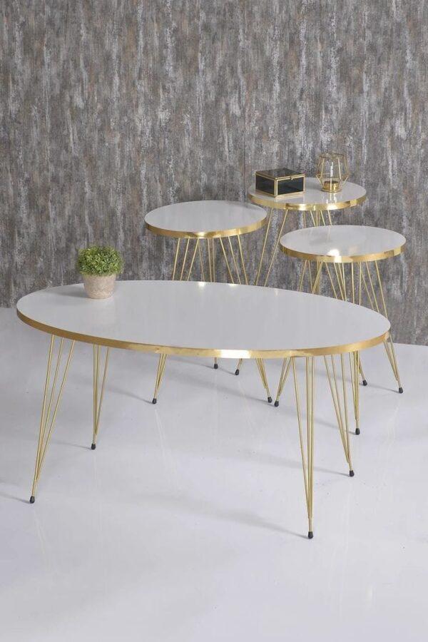 Milano Round – 4-Piece Table Set with Center Table (Oval or Rectangular) - Image 3