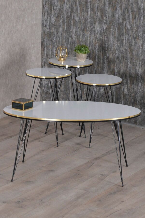 Milano Round – 4-Piece Table Set with Center Table (Oval or Rectangular) - Image 8