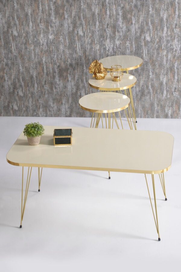 Milano Round – 4-Piece Table Set with Center Table (Oval or Rectangular) - Image 2