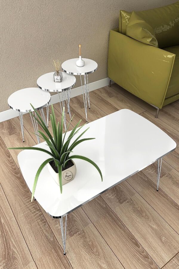 Milano Round – 4-Piece Table Set with Center Table (Oval or Rectangular) - Image 6