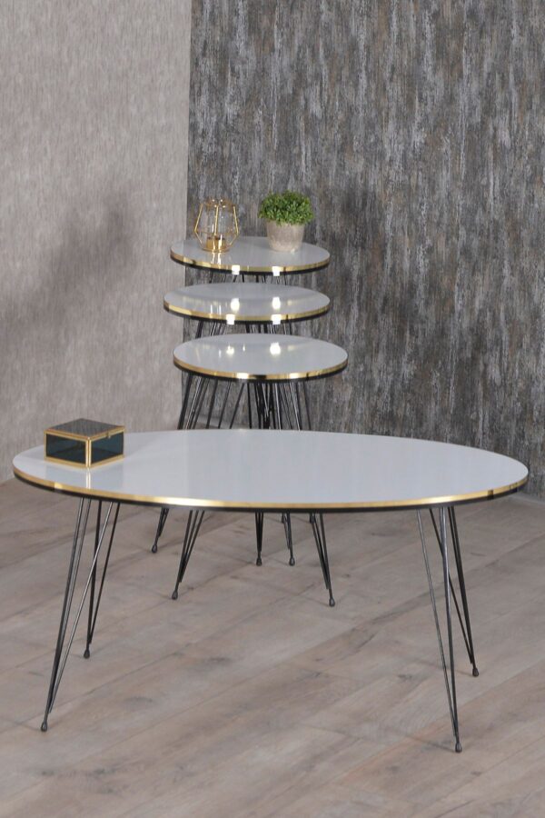 Milano Round – 4-Piece Table Set with Center Table (Oval or Rectangular) - Image 7