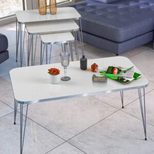 Milano 4-Piece Table Set – Coffee Table + 3 Nesting Side Tables