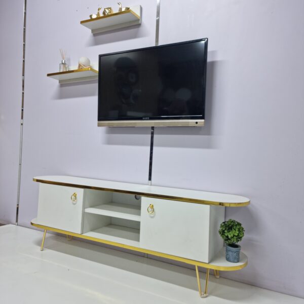 Vento TV Stand – with 2  Wall Shelves - Image 4