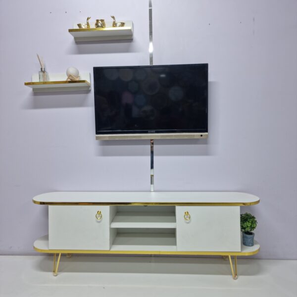 Vento TV Stand – with 2  Wall Shelves - Image 3