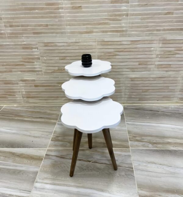 Marno flower\colored – 3 Side Tables Set - Image 10