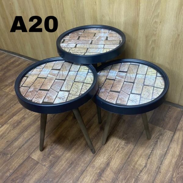 Marno 3D – Set of 3 Round Side Tables - Image 21