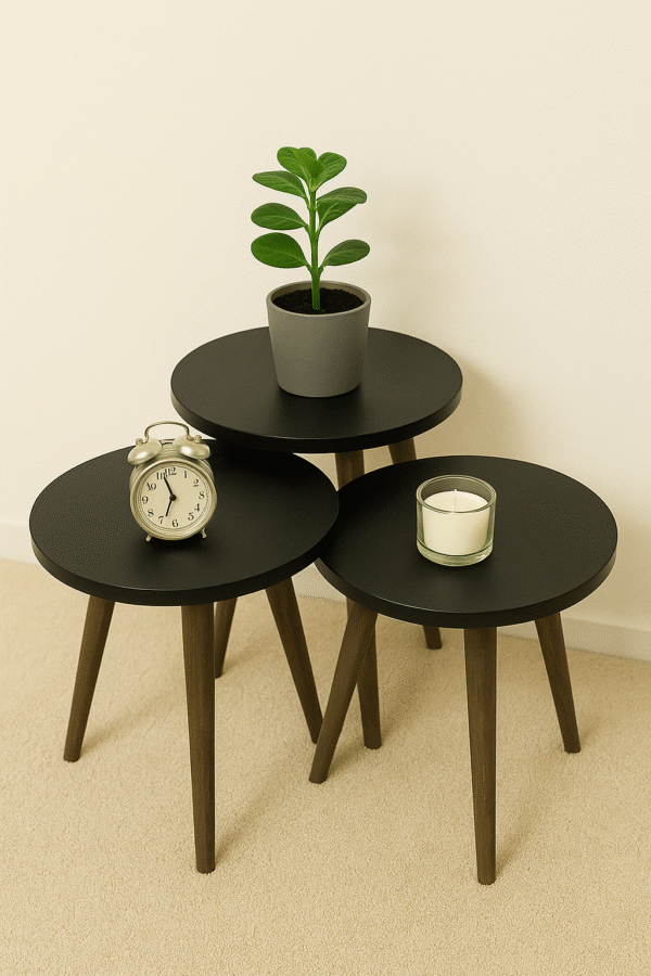 Marno – 3 Round Side Tables Set - Image 2