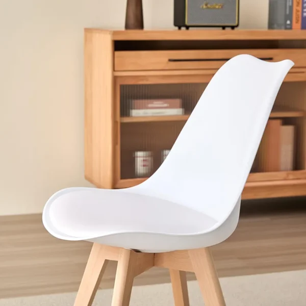 Modern Chair with Wooden Legs – Ergonomic Design & Multiple Colors - Image 13
