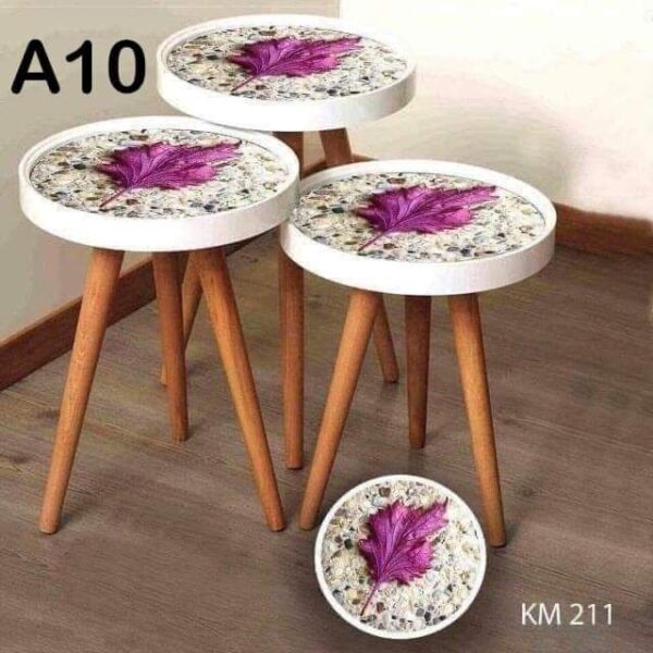 Marno 3D – Set of 3 Round Side Tables - Image 11