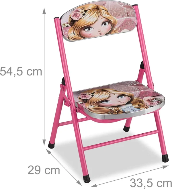 Folding Study Table & Chair Set for Kids – Educational Design - Image 14