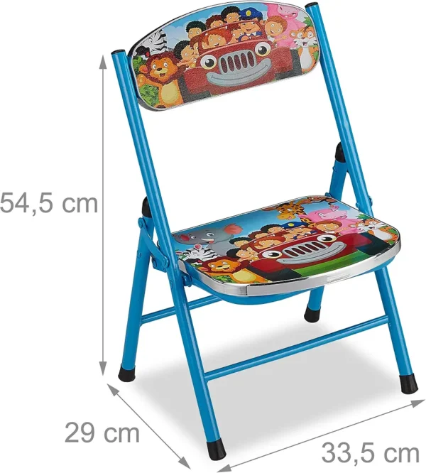 Folding Study Table & Chair Set for Kids – Educational Design - Image 10