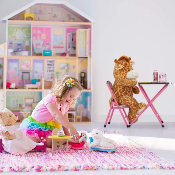 Folding Study Table & Chair Set for Kids – Educational Design - Image 16