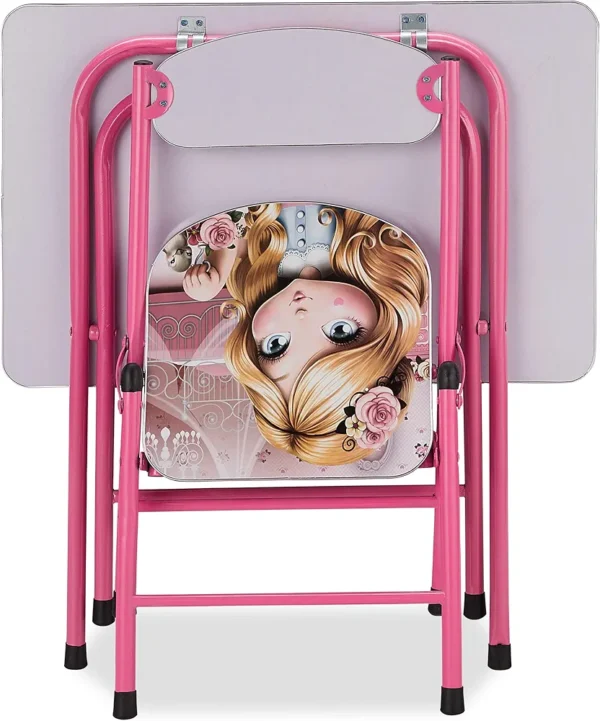 Folding Study Table & Chair Set for Kids – Educational Design - Image 12