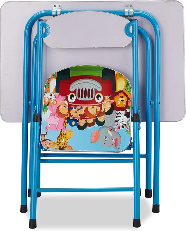 Folding Study Table & Chair Set for Kids – Educational Design - Image 8