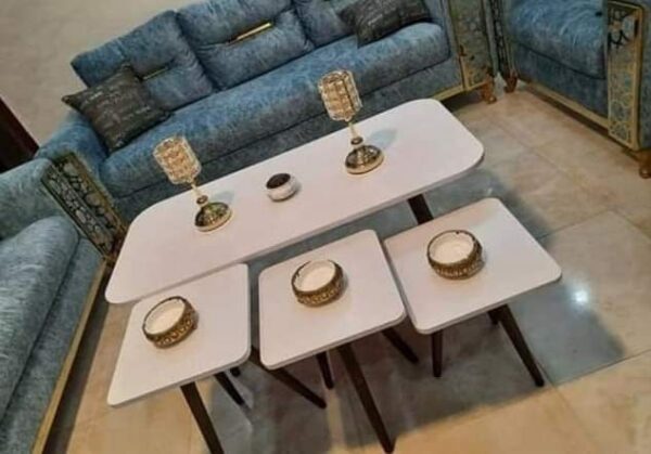 Marno – Rectangular Coffee Table Set with 3 Square Side Tables - Image 10