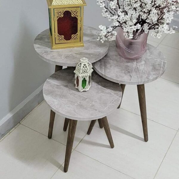 Marno – 3 Round Side Tables Set - Image 12