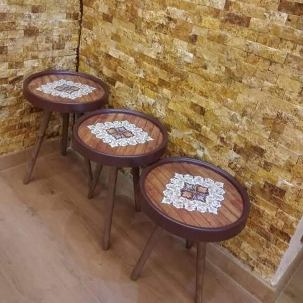 Marno 3D – Set of 3 Round Side Tables - Image 8