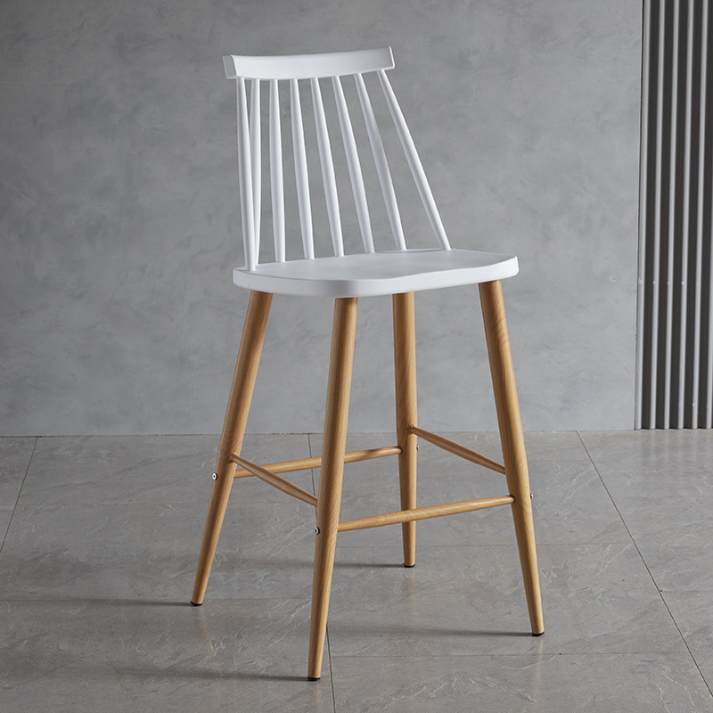 Modern Bar Chair with Steel Legs