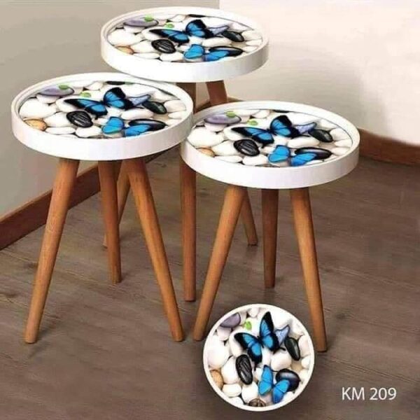 Marno 3D – Set of 3 Round Side Tables - Image 16