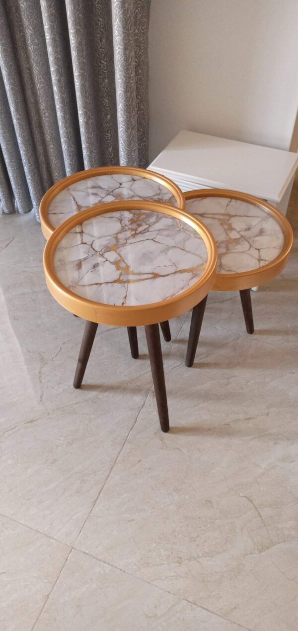 Marno 3D – Set of 3 Round Side Tables - Image 22