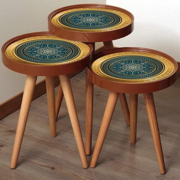 Marno 3D – Set of 3 Round Side Tables - Image 20