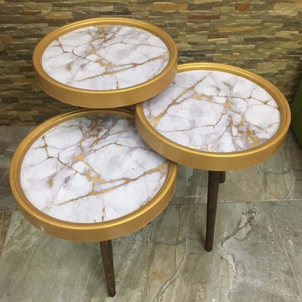 Marno 3D – Set of 3 Round Side Tables - Image 4
