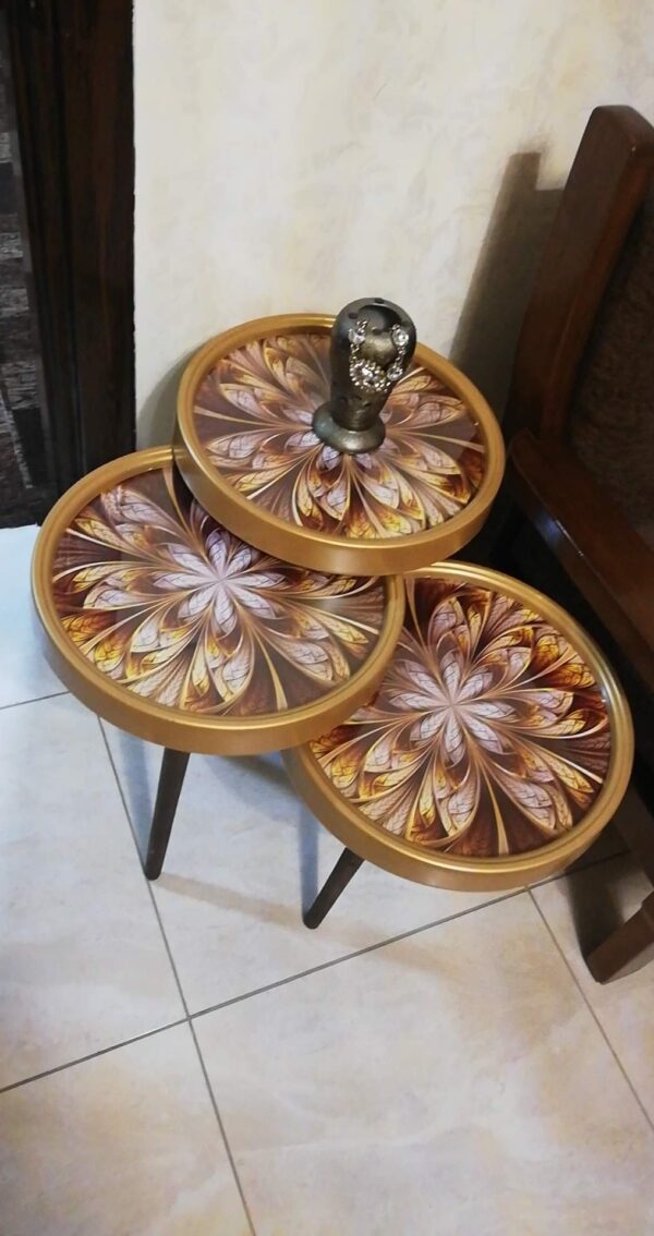 Marno 3D – Set of 3 Round Side Tables - Image 2