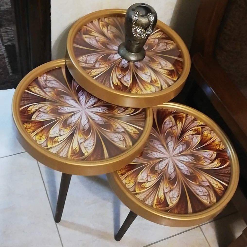 Marno 3D – Set of 3 Round Side Tables