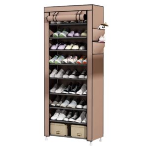 Fabric Shoe Rack with Cover – 9-Tier Large Capacity Organizer
