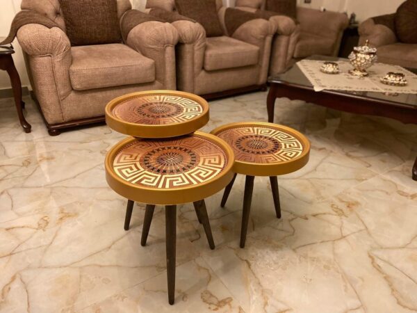 Marno 3D – Set of 3 Round Side Tables - Image 3