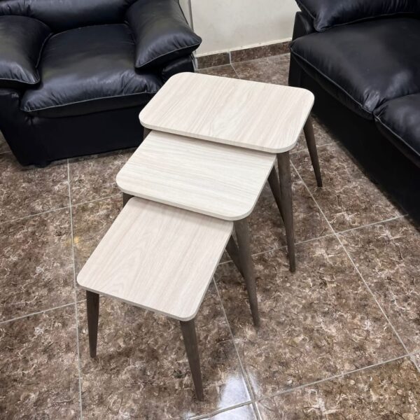 Marno - 3-Piece Side Table Set with 4 Swedish Wood Legs - Image 6