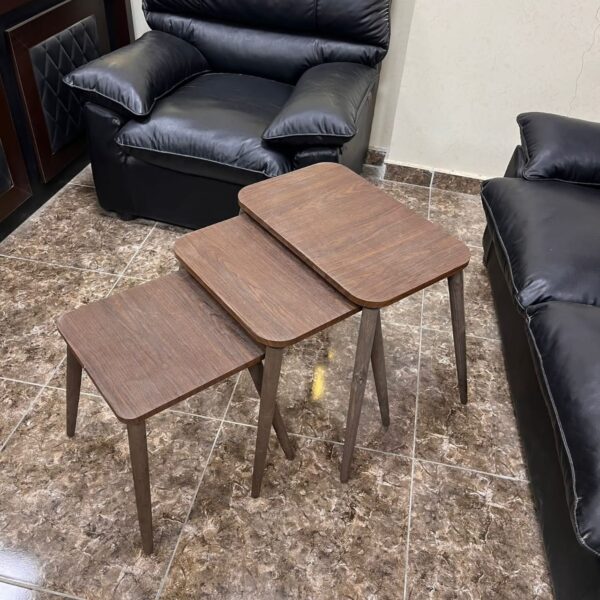 Marno - 3-Piece Side Table Set with 4 Swedish Wood Legs - Image 4