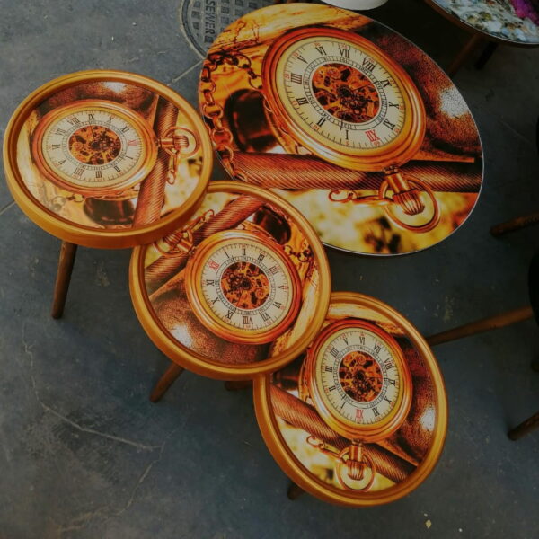 Round Center Table Set with 3 Side Tables – Marno 3D Family - Image 5
