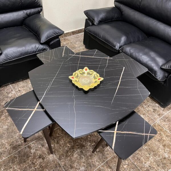 Marno – 80×80 cm Center Table with 4 Side Tables - Image 11