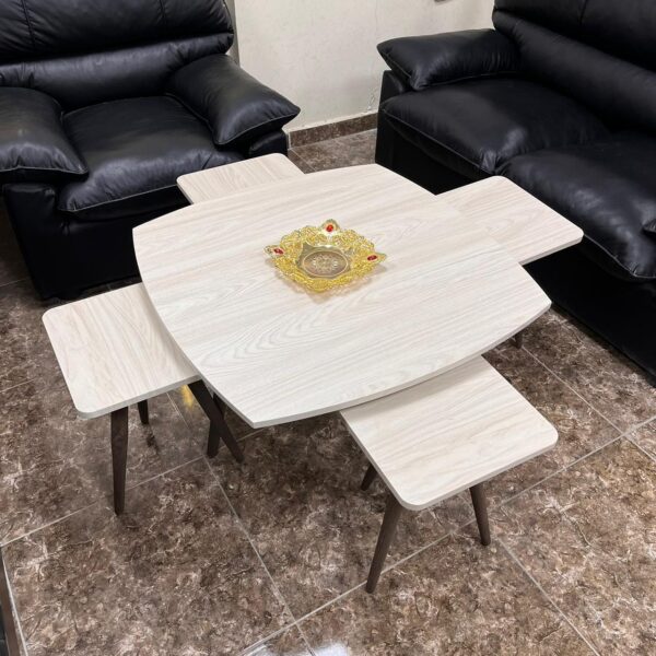 Marno – 80×80 cm Center Table with 4 Side Tables - Image 10