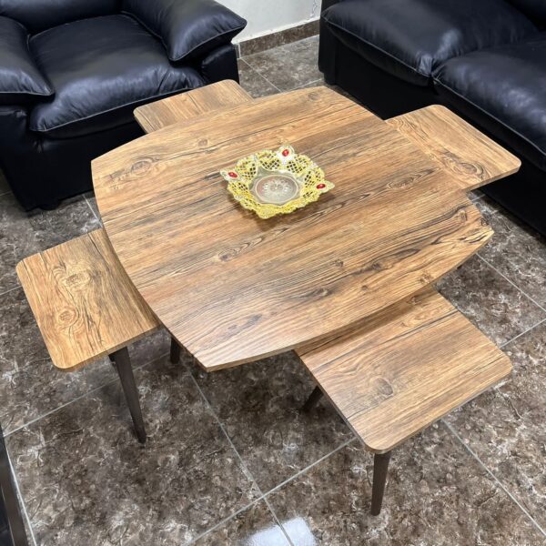 Marno – 80×80 cm Center Table with 4 Side Tables - Image 8