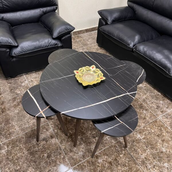 Marno – 80×80 cm Center Table with 4 Side Tables - Image 7