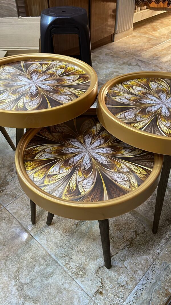 Marno 3D – Set of 3 Round Side Tables - Image 24