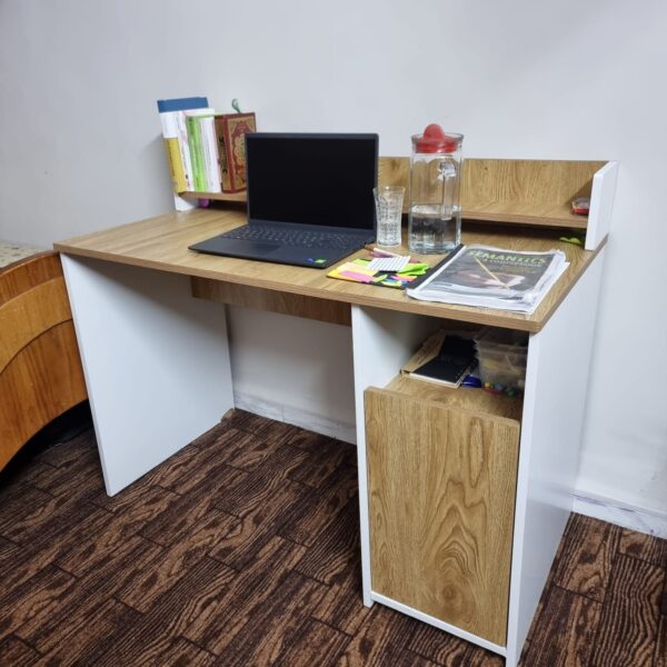 Desk & Wall Shelf Set - Image 2