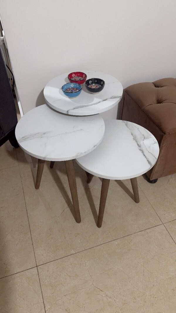 Marno – 3 Round Side Tables Set - Image 7