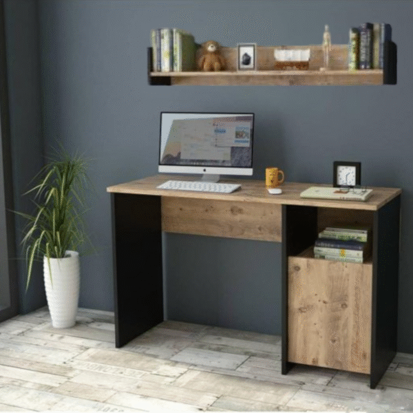 Desk & Wall Shelf Set - Image 3