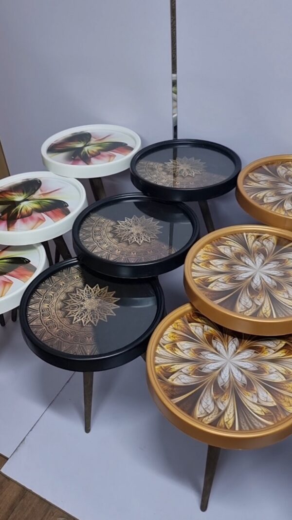 Marno 3D – Set of 3 Round Side Tables - Image 25