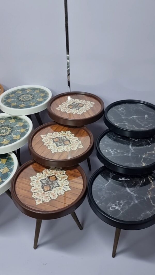 Marno 3D – Set of 3 Round Side Tables - Image 27