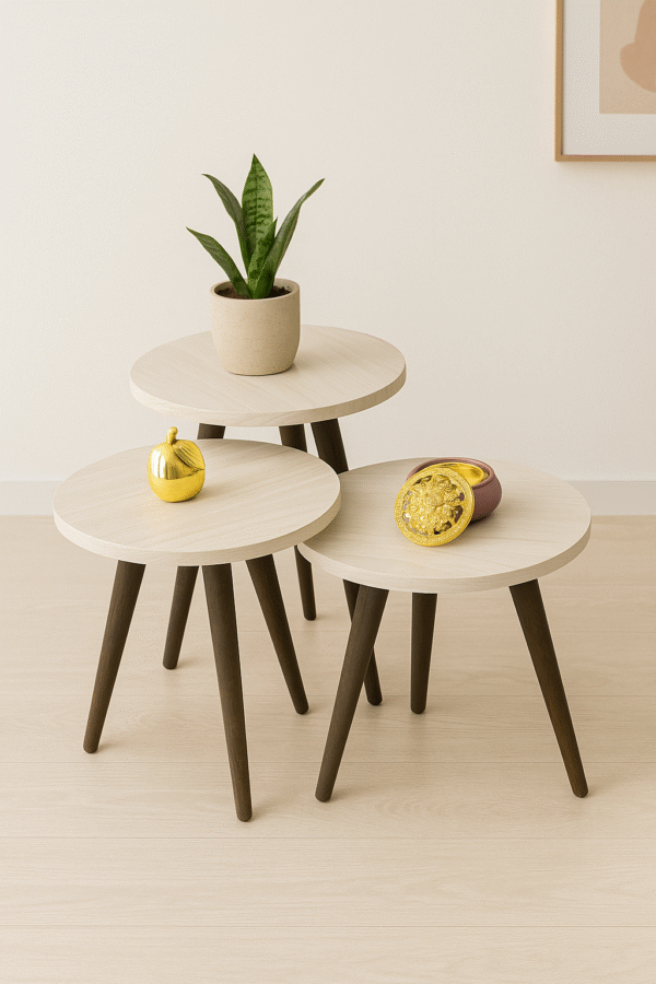 Marno – 3 Round Side Tables Set - Image 5