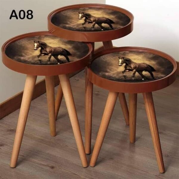 Marno 3D – Set of 3 Round Side Tables - Image 9