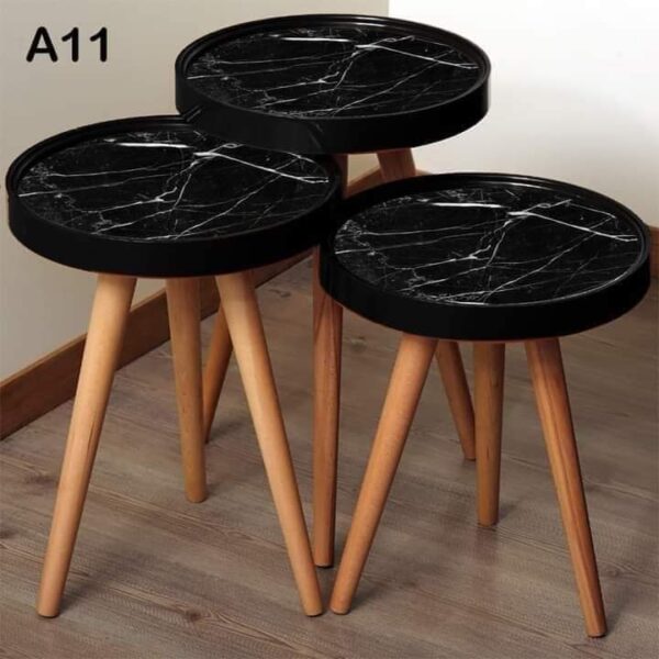 Marno 3D – Set of 3 Round Side Tables - Image 12