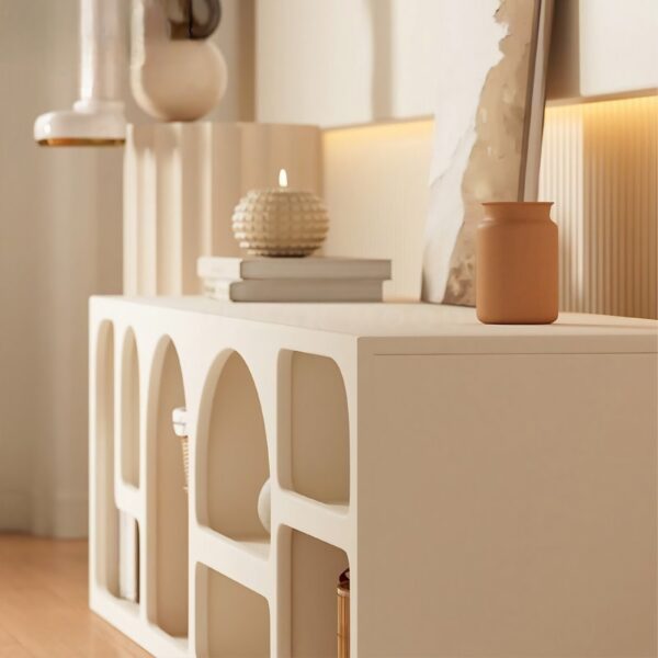 Arca – Modern Curved TV Console - Image 4